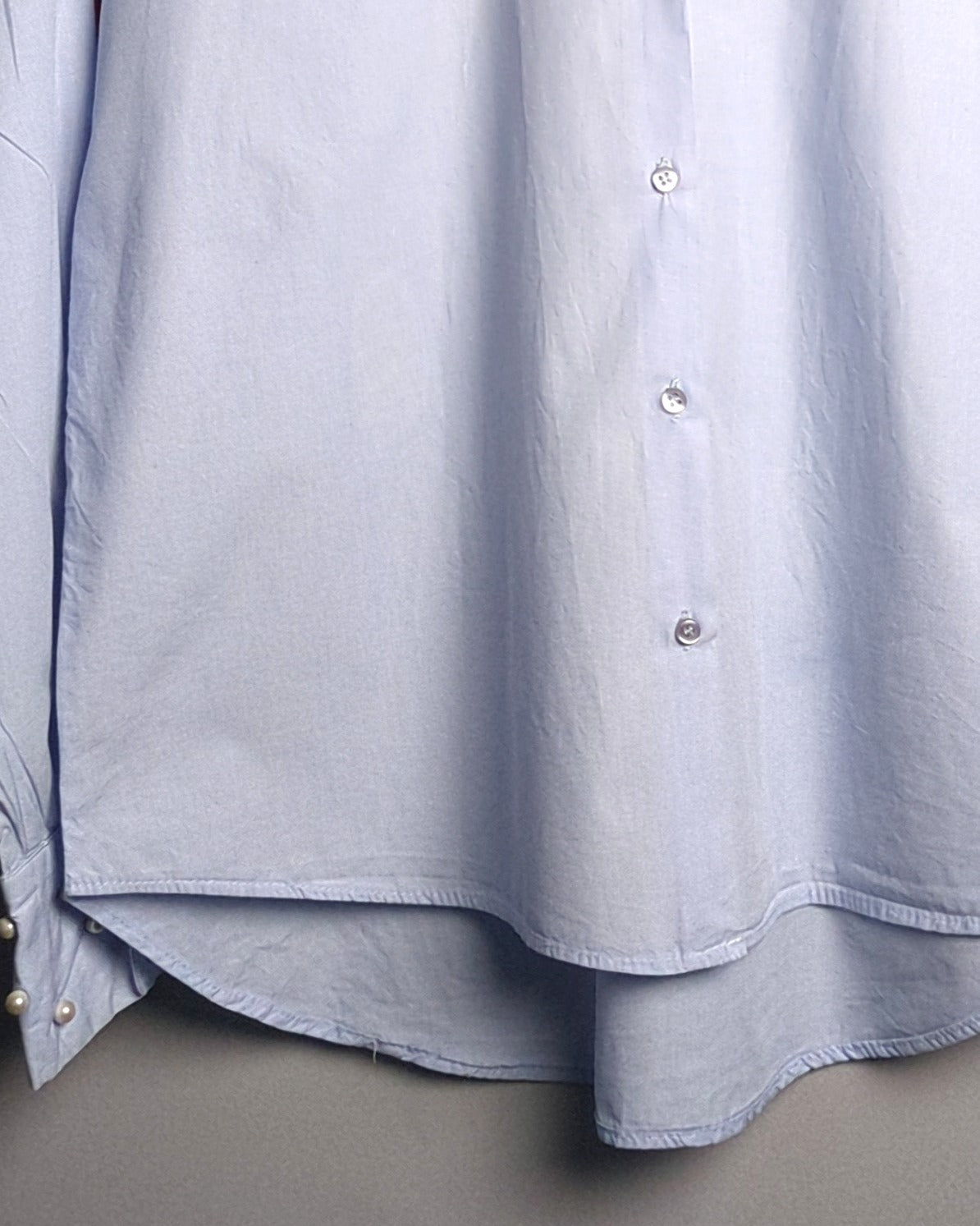 Zara Basic Blue Button Shirt