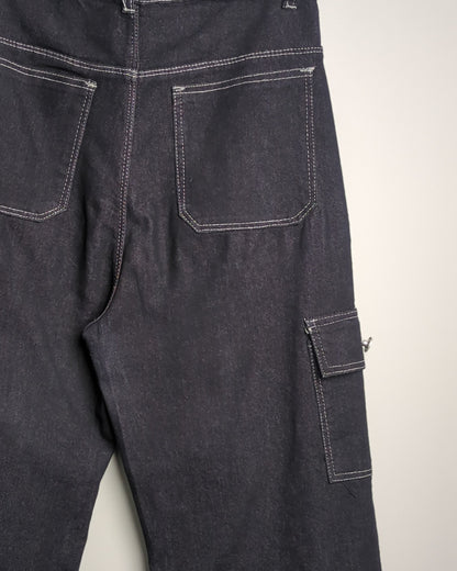 Black Cargo Jeans