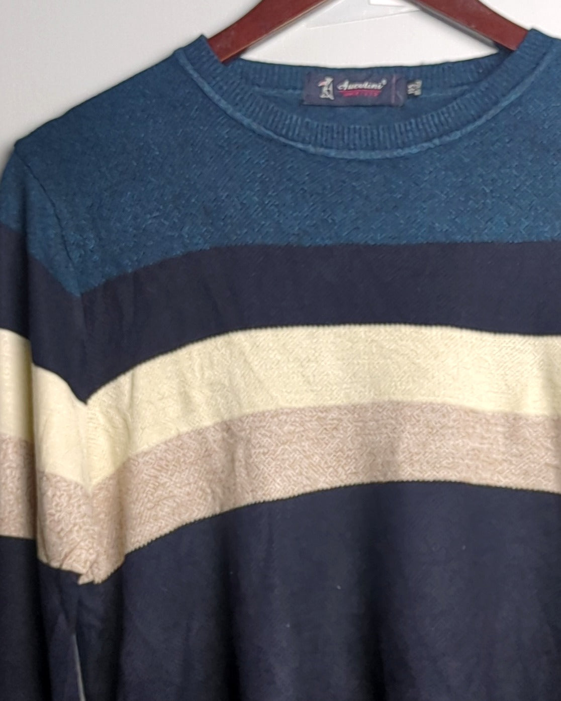 Auevtini Blue Striped Sweater