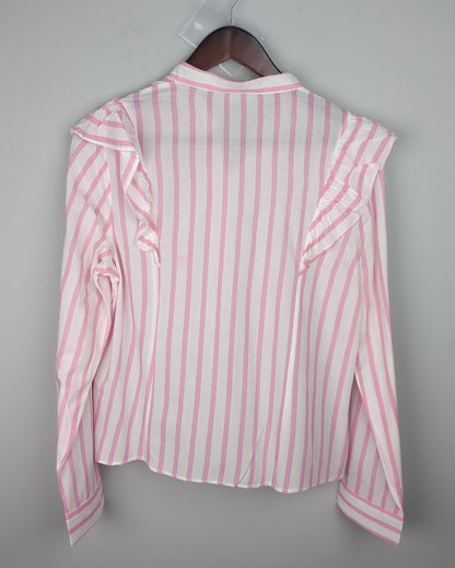 Bleuhciel Pink Ruffled Blouse