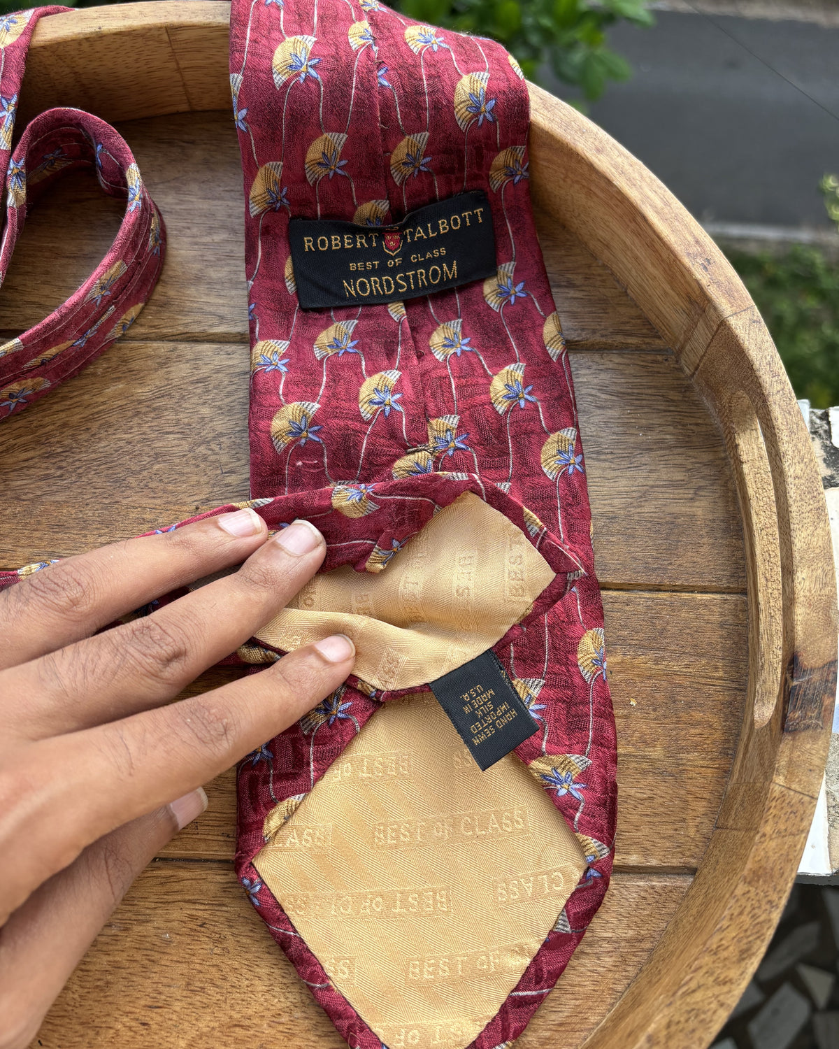 Robert Talbott Wine Printed Necktie