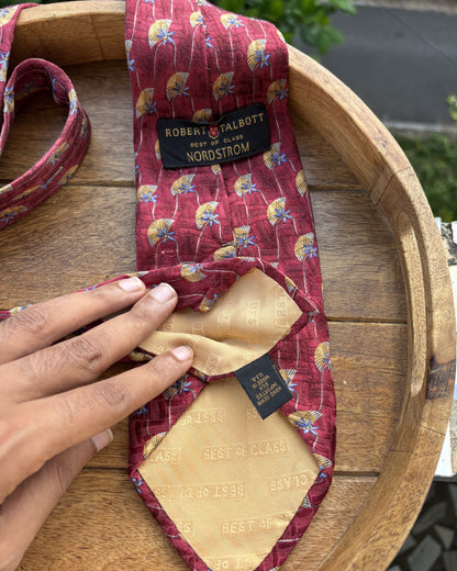 Robert Talbott Wine Printed Necktie