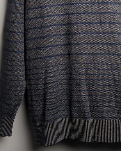 Sundance Gray Striped Sweater