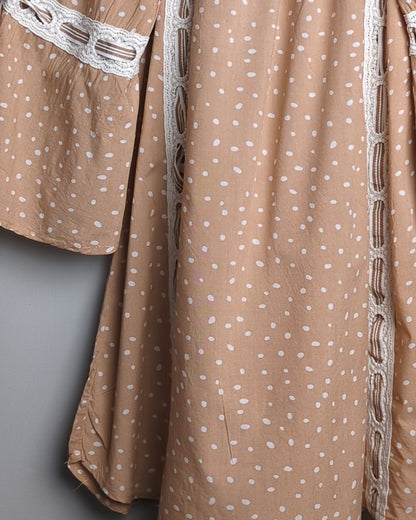 Surf Gypsy Beige Polka Top