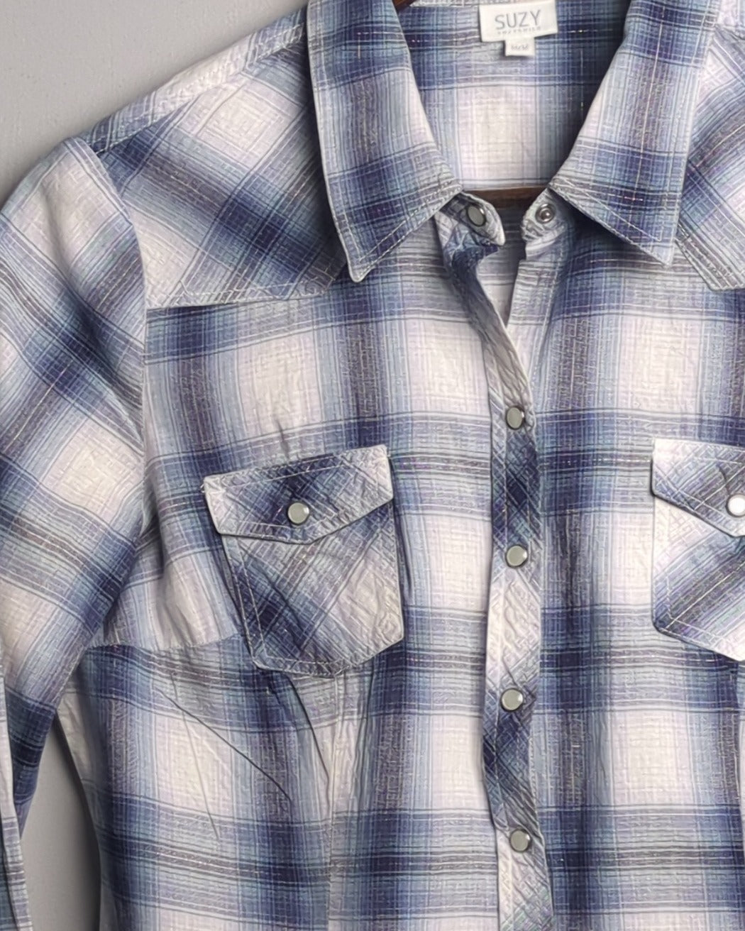 Suzy Blue Plaid Shirt