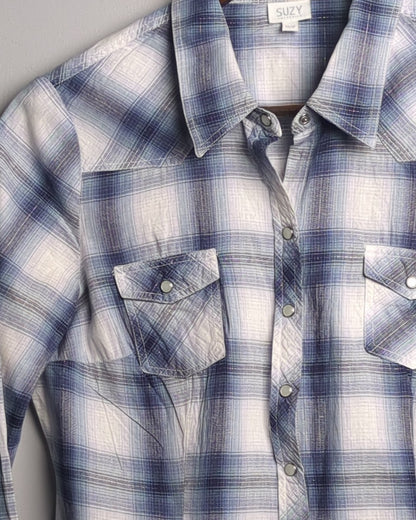 Suzy Blue Plaid Shirt