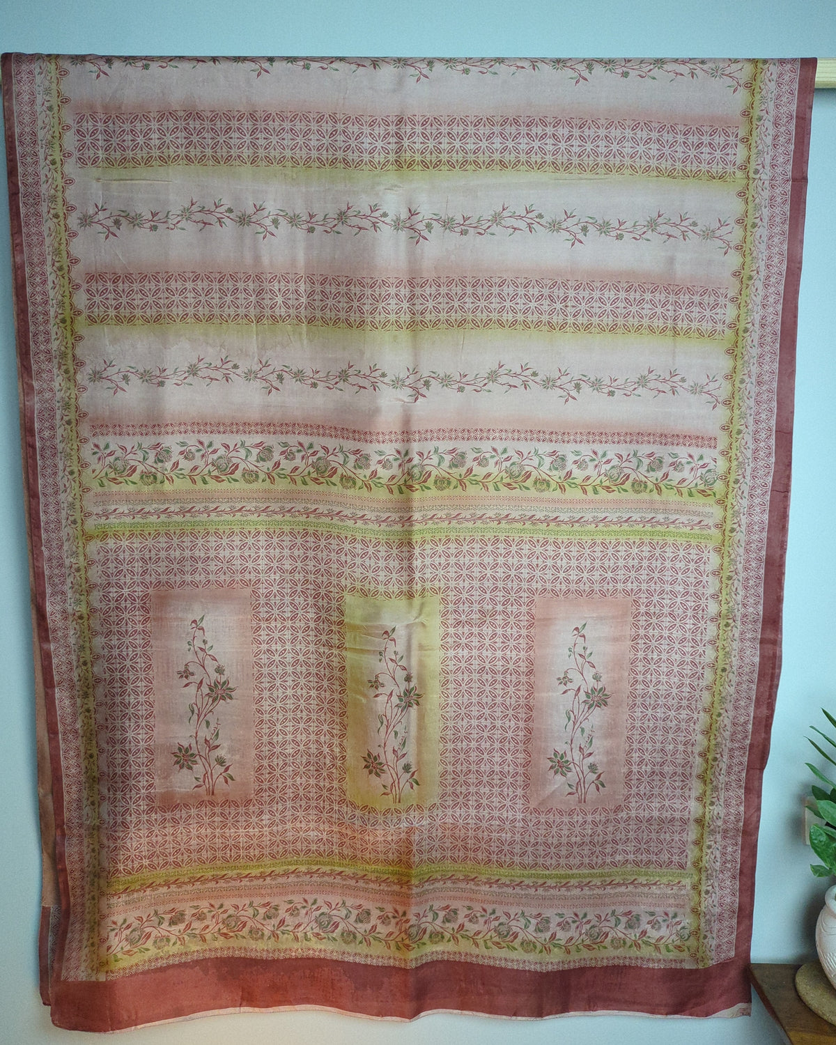 Green Embroidered Saree