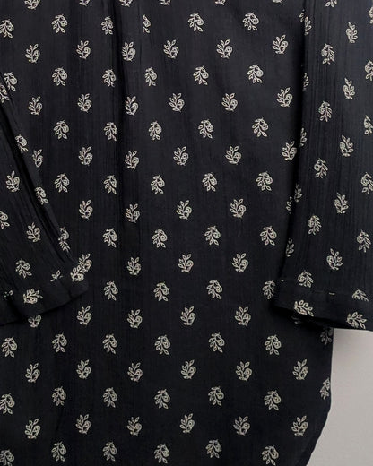 Old Navy Black Button-Down Tunic