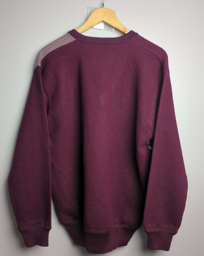 Xuevao Wine V-Neck Sweater