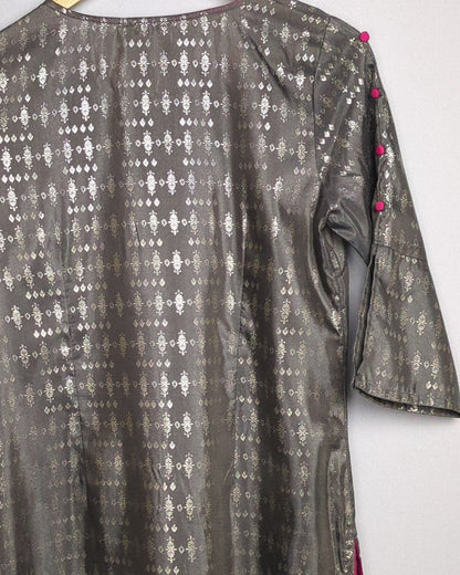 Aurelia Gray Printed Kurta