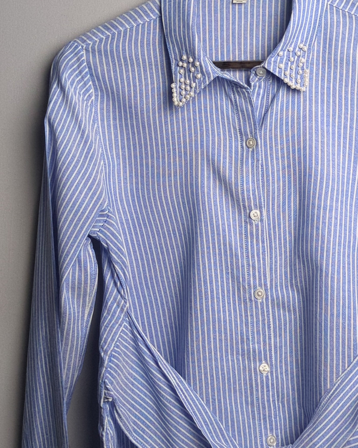 Francescas Blue Button Shirt