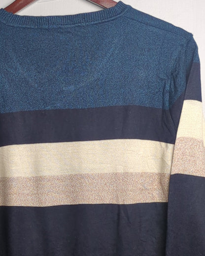 Auevtini Blue Striped Sweater