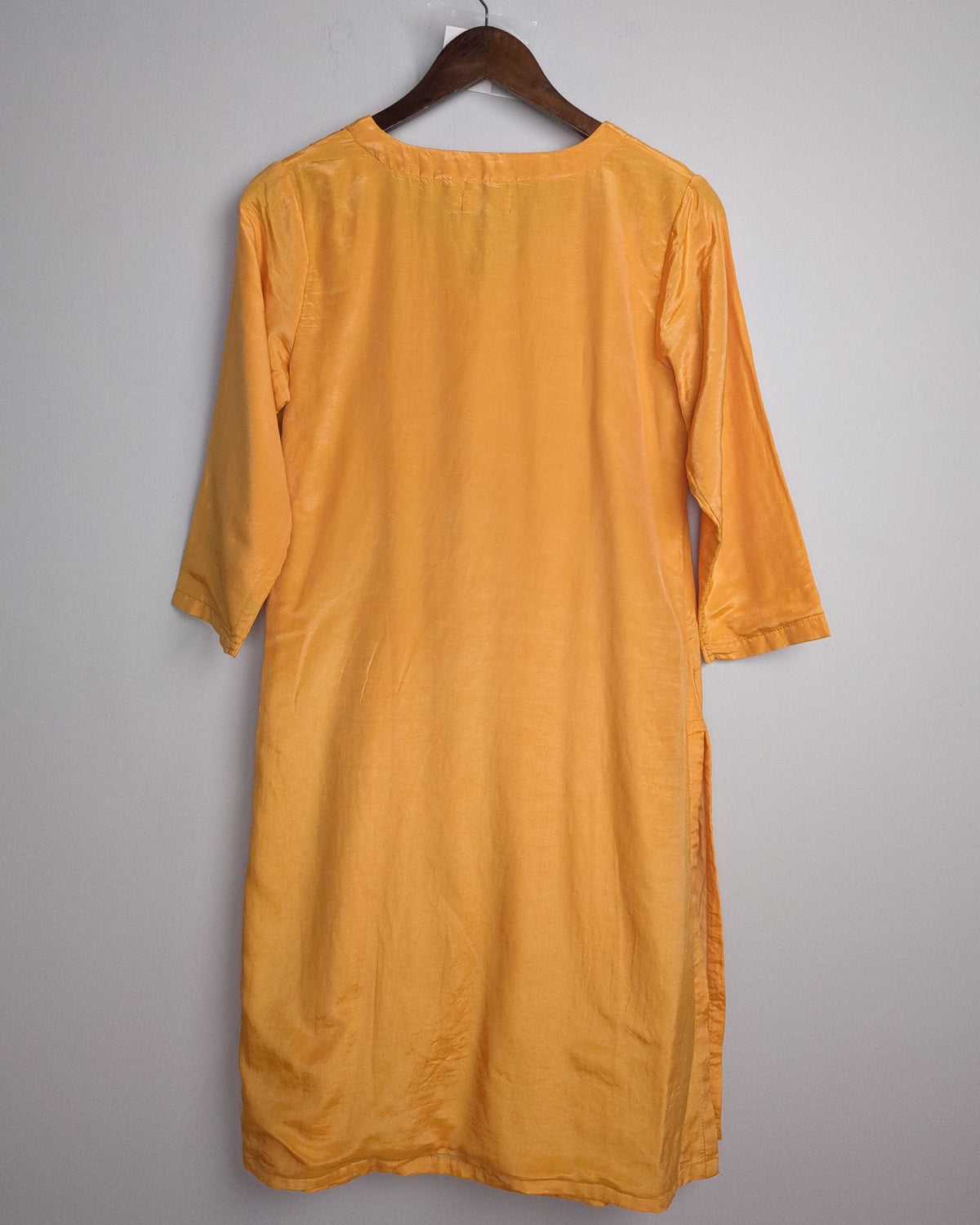 Fabindia Orange Silk Kurta