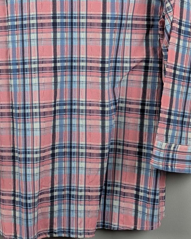 Pink Plaid Shirt