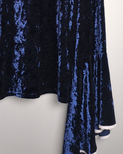 Blue Velvet Top