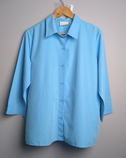 Liz Claiborne Blue Button Shirt