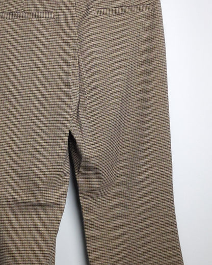 H&M Brown Checkered Trousers