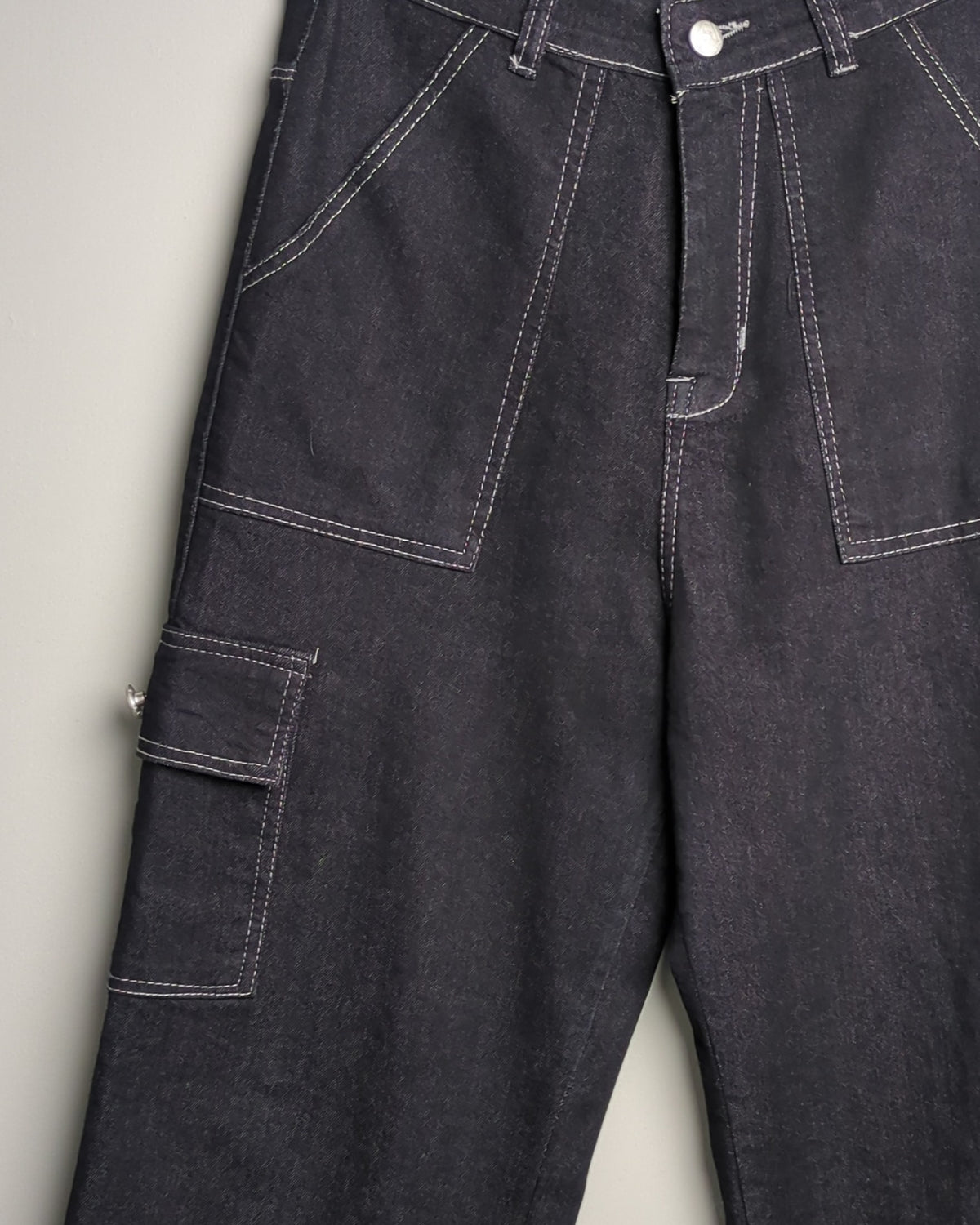 Black Cargo Jeans