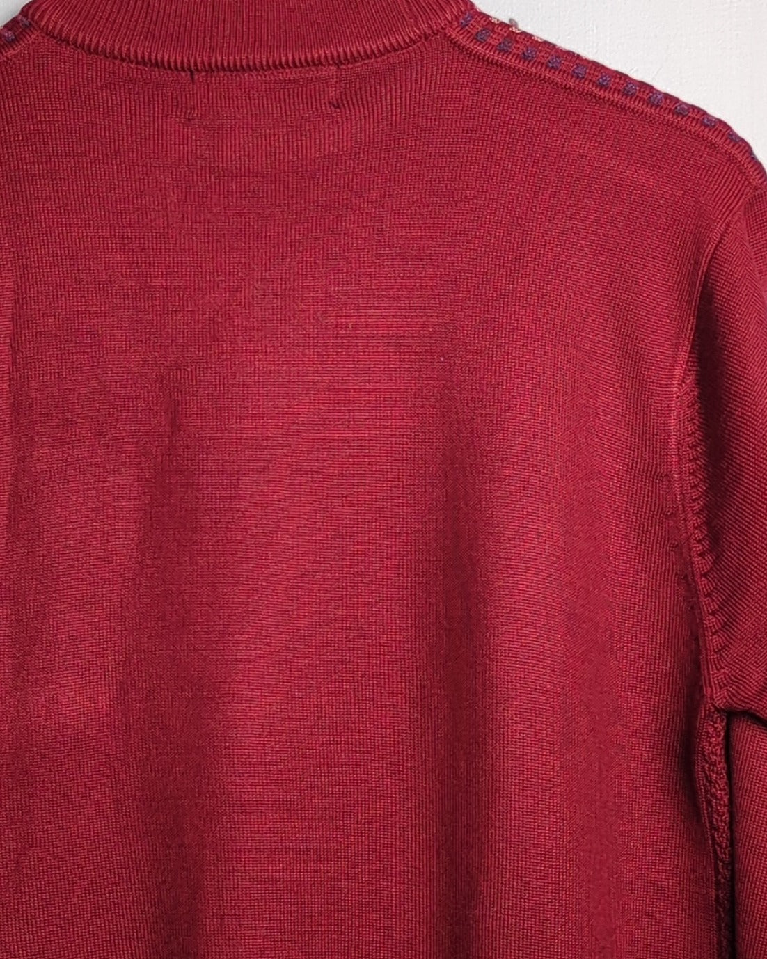 Huahuawangzi Wine Knitted Sweater