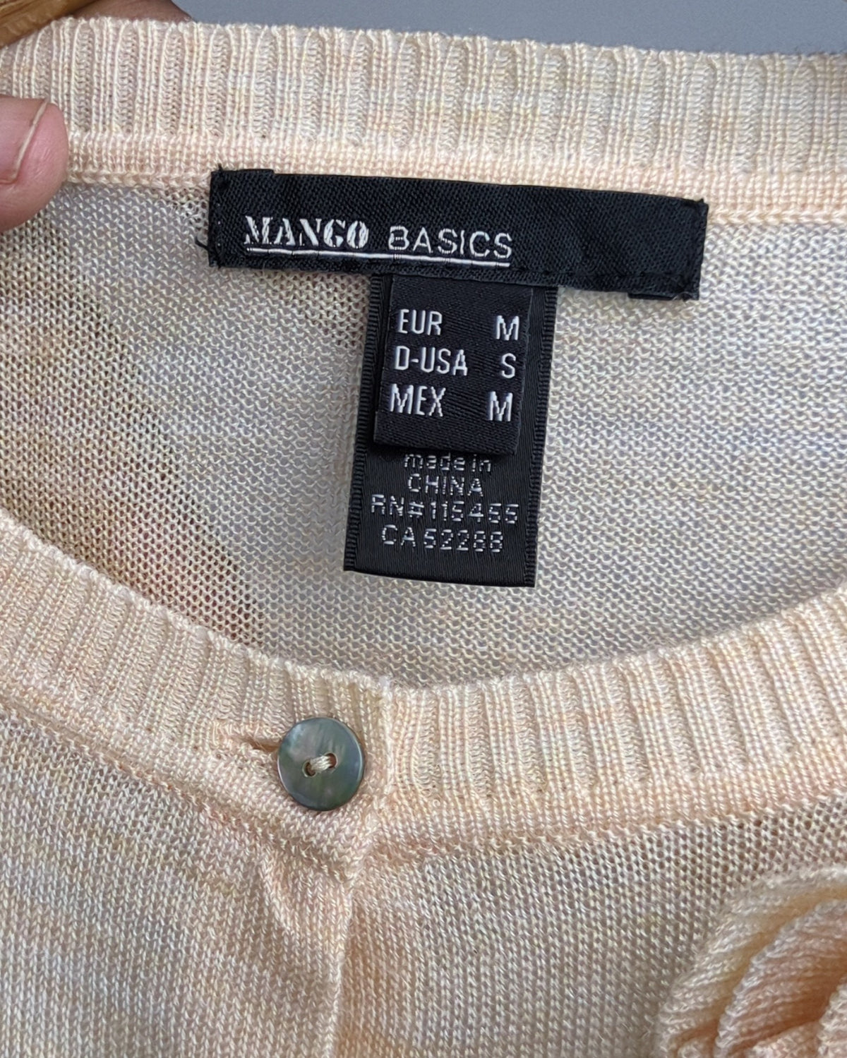 Mango Beige Floral Cardigan