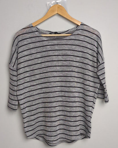 Nuon Grey Striped Sweater