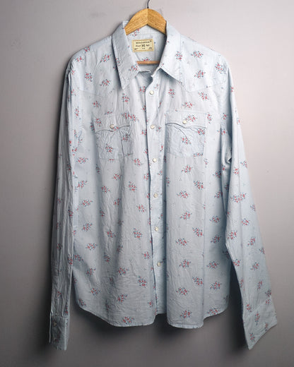 Hollister Blue Western Shirt