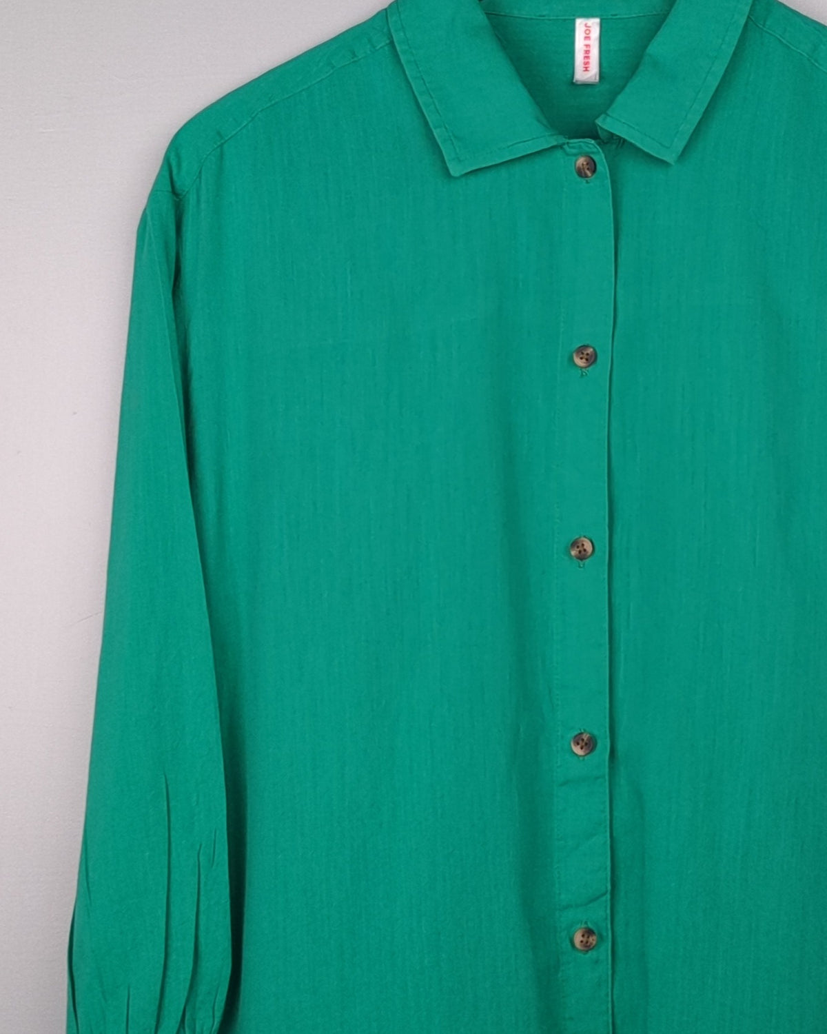 Joe Fresh Green Button-Down Shirt