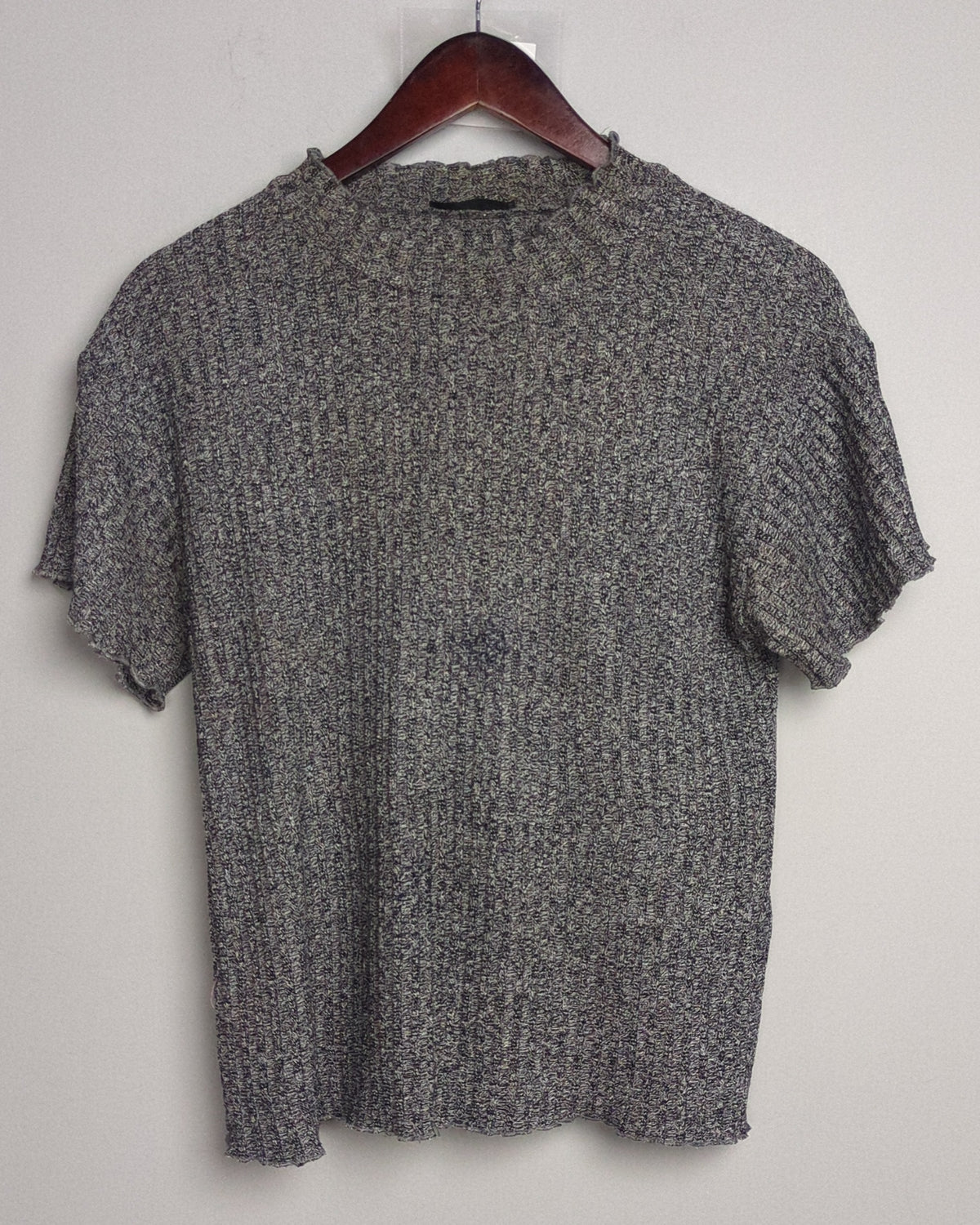 Shein Gray Ribbed Top
