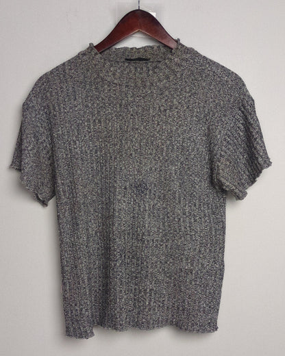 Shein Gray Ribbed Top
