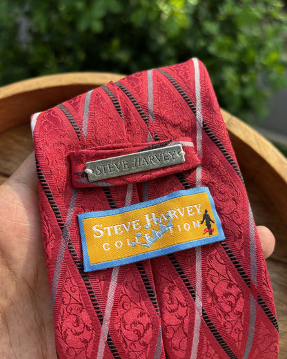 Steve Harvey Red Neck Tie