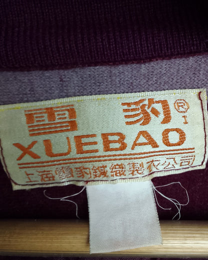 Xuevao Wine V-Neck Sweater