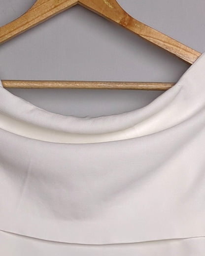 Zara White Off-Shoulder Top