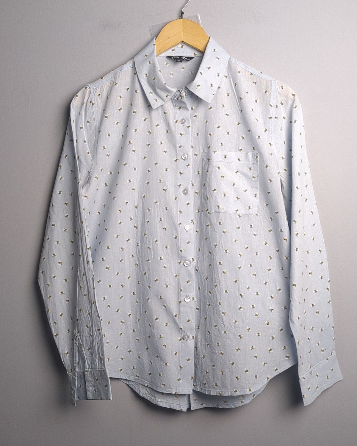 George Blue Button Shirt