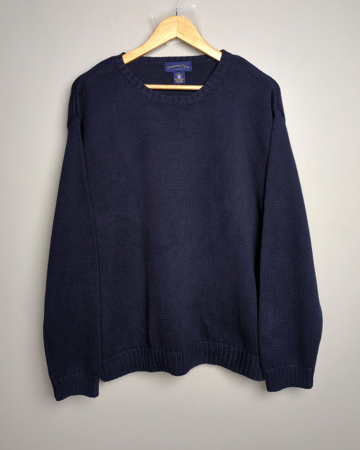 Charter Club Blue Crewneck Sweater