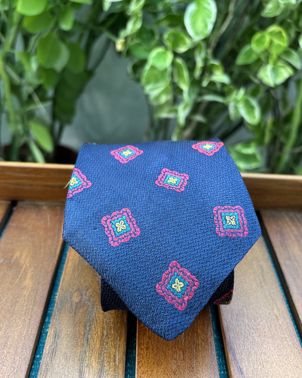 Chaps Ralph Lauren Blue Patterned Tie