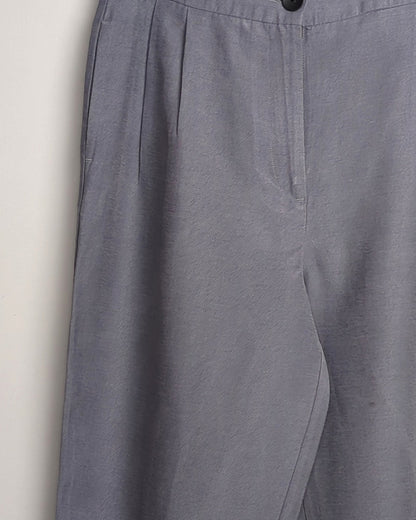 Zara Gray Pleated Trousers