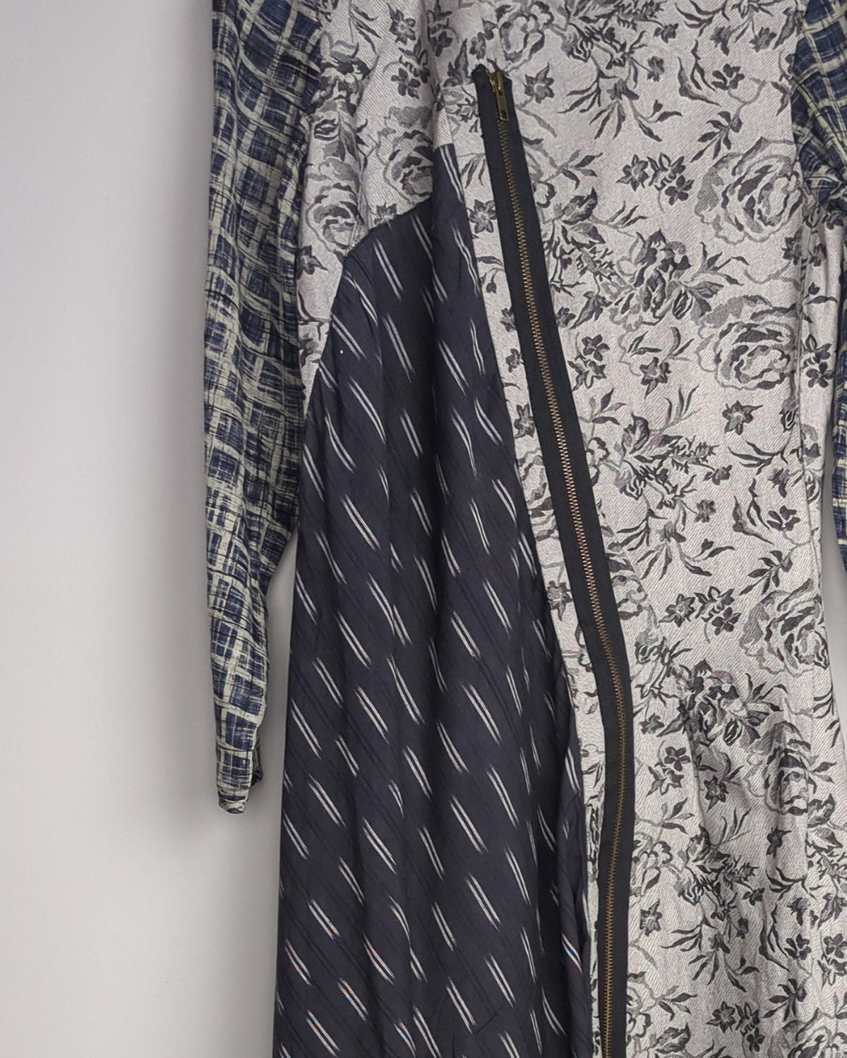 Gray Asymmetric Tunic