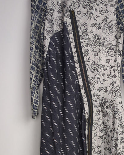 Gray Asymmetric Tunic