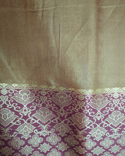 Golden and Maroon Saree