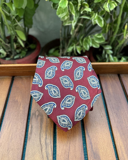 Chaps Ralph Lauren Wine Paisley Tie