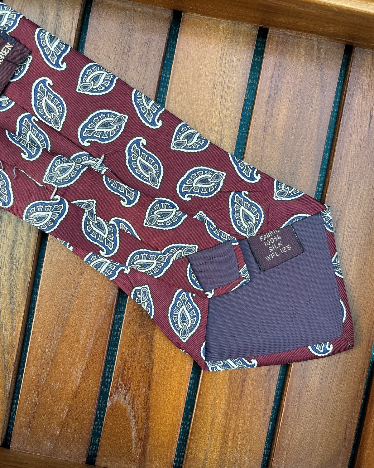 Chaps Ralph Lauren Wine Paisley Tie