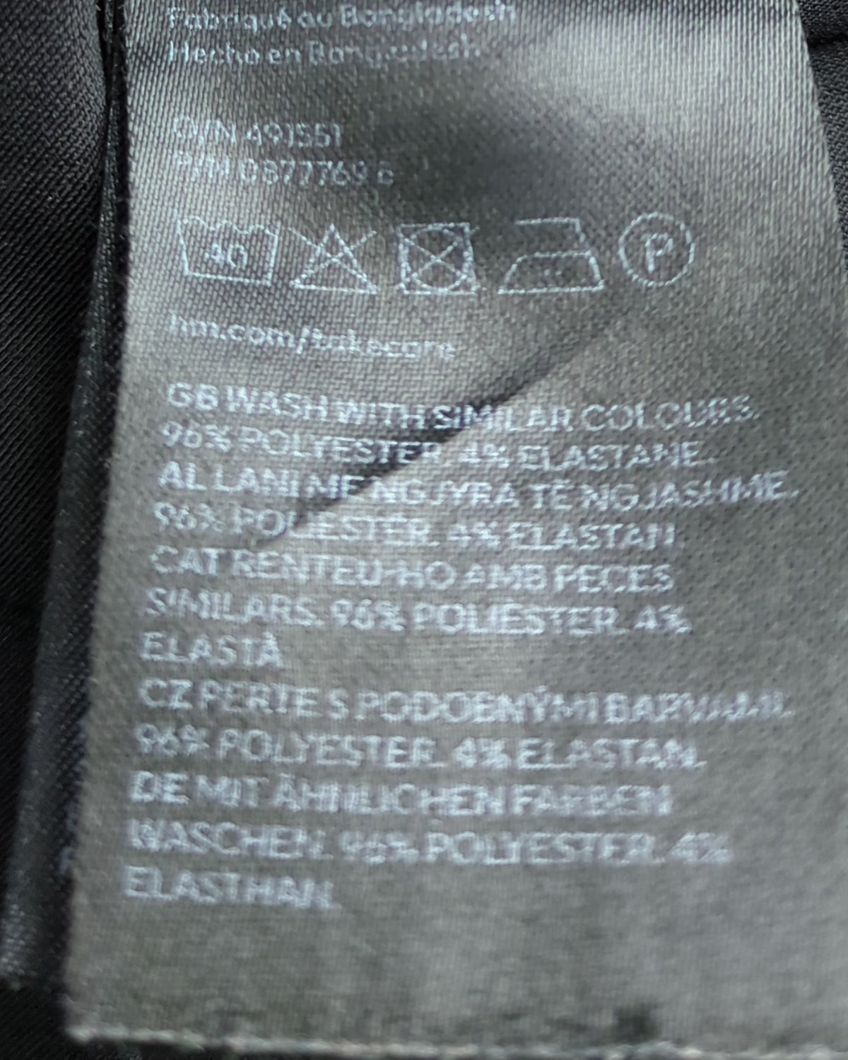 H&M Black Wide Leg Trousers
