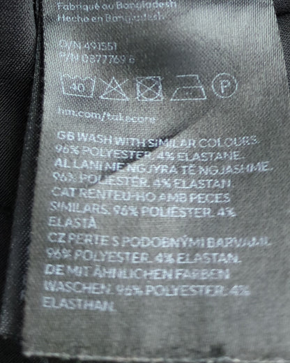 H&M Black Wide Leg Trousers