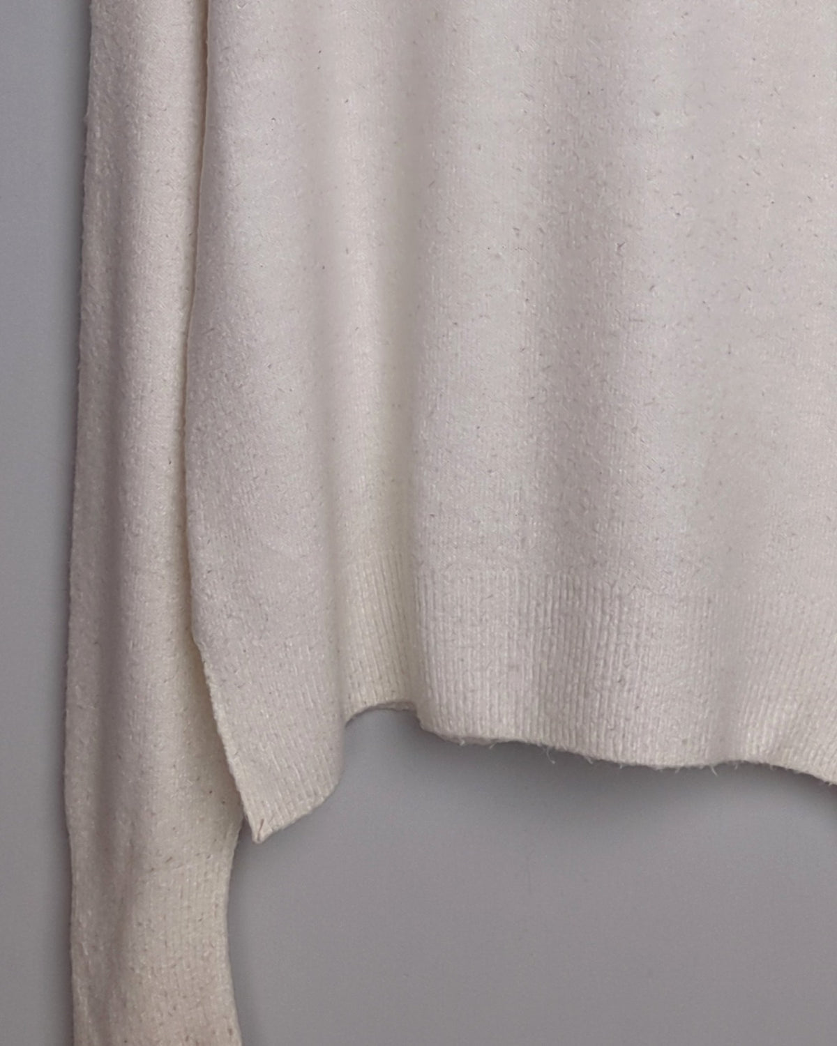 H&M White Mock Neck