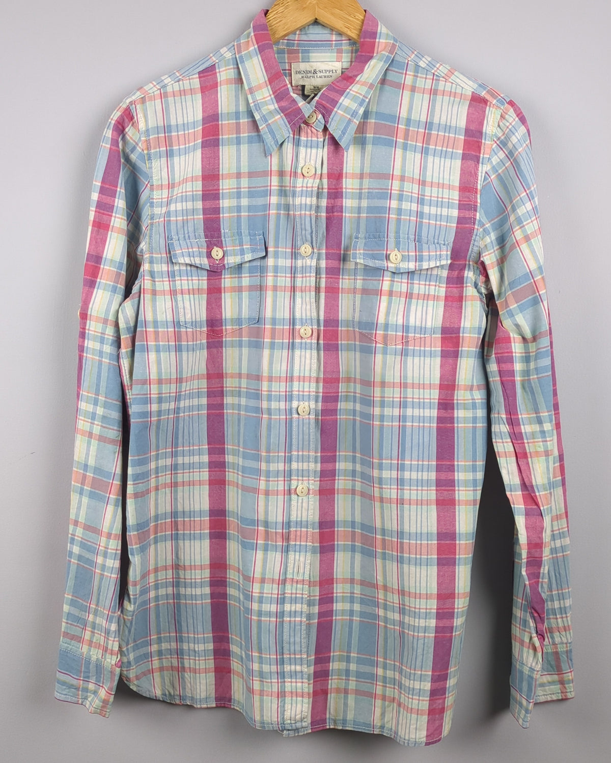 Blue Plaid Shirt