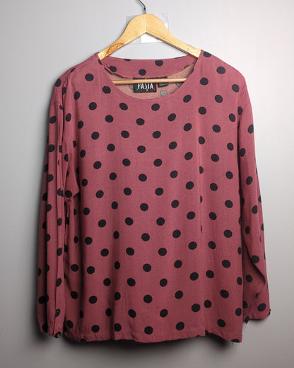 Pasta Wine Polka Blouse