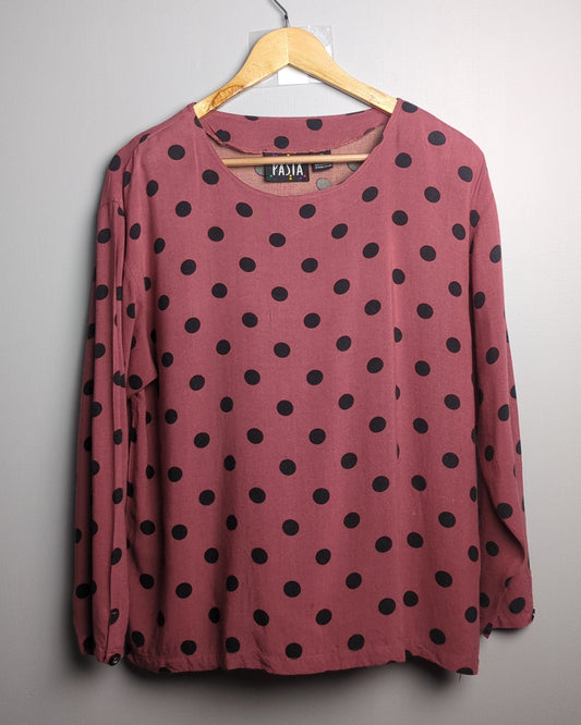 Pasta Wine Polka Blouse