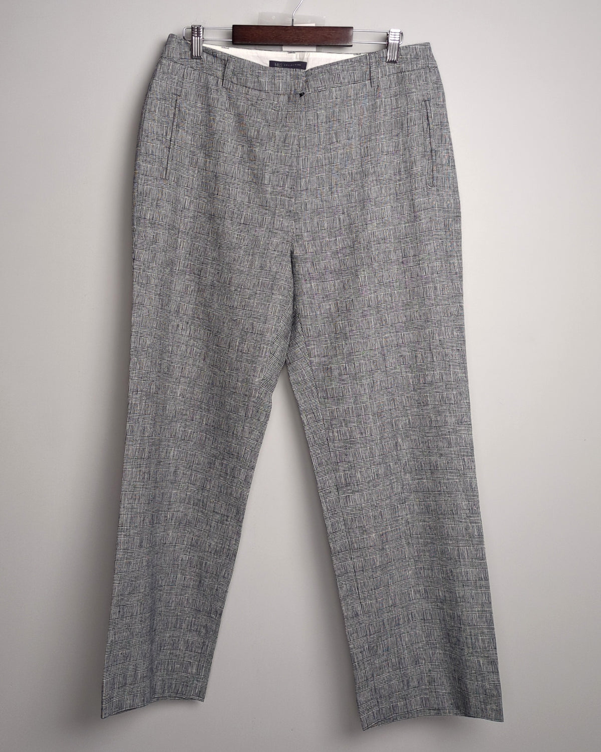 Marks & Spencer Gray Checked Trousers