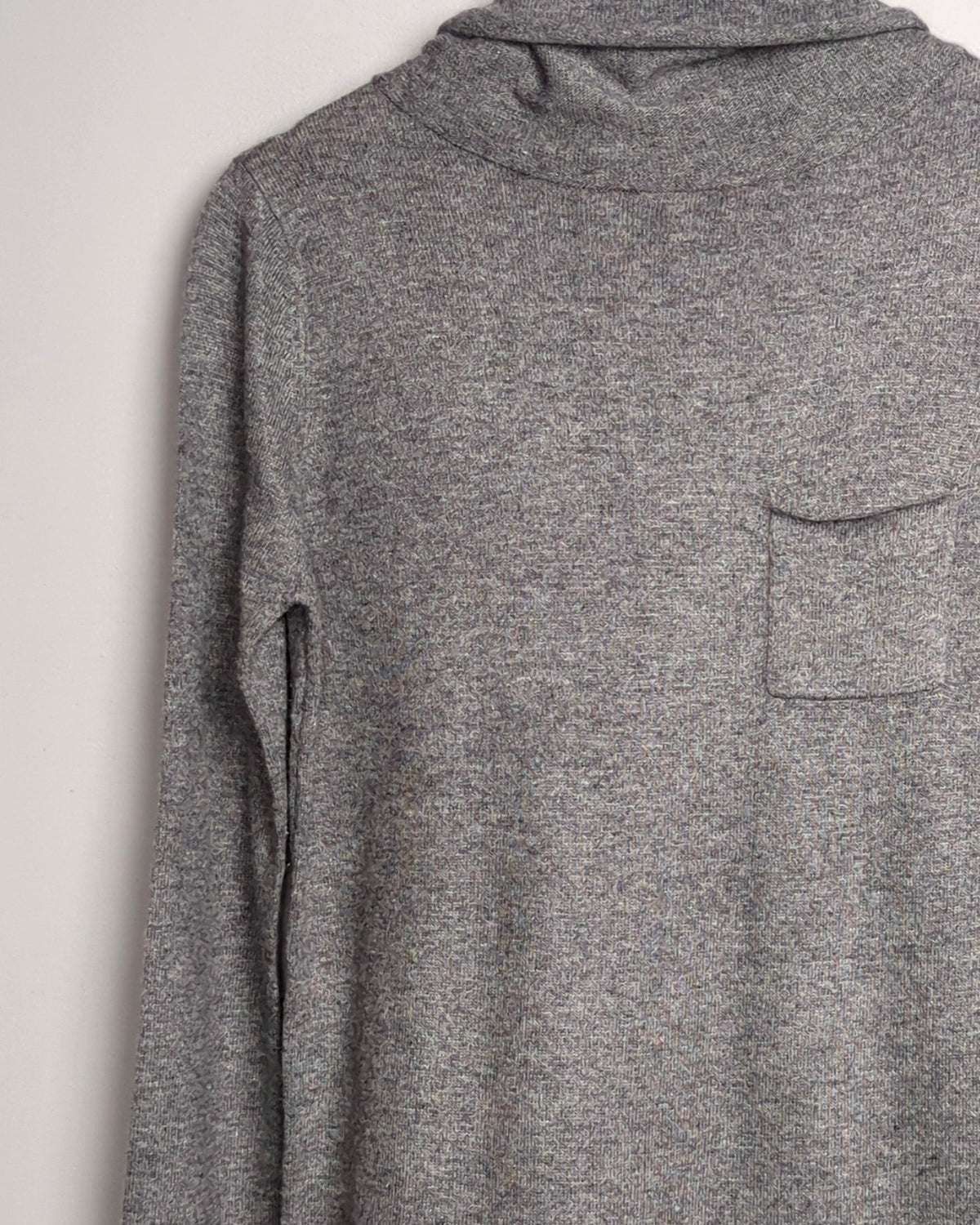 Grey Turtleneck Sweater