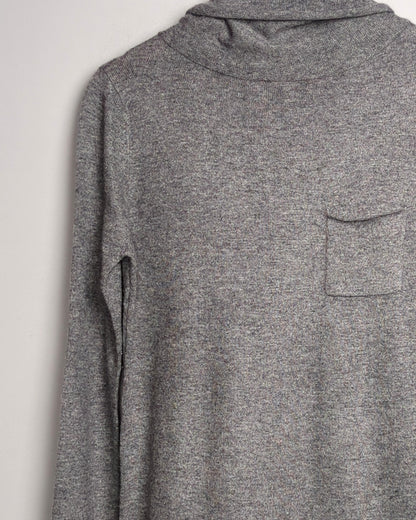 Grey Turtleneck Sweater